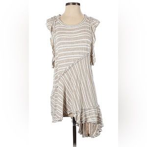 Free People Linen Blend Tunic, Size Medium